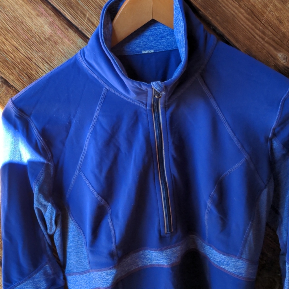 Lululemon Shirt royal purple long sleeve run top 10